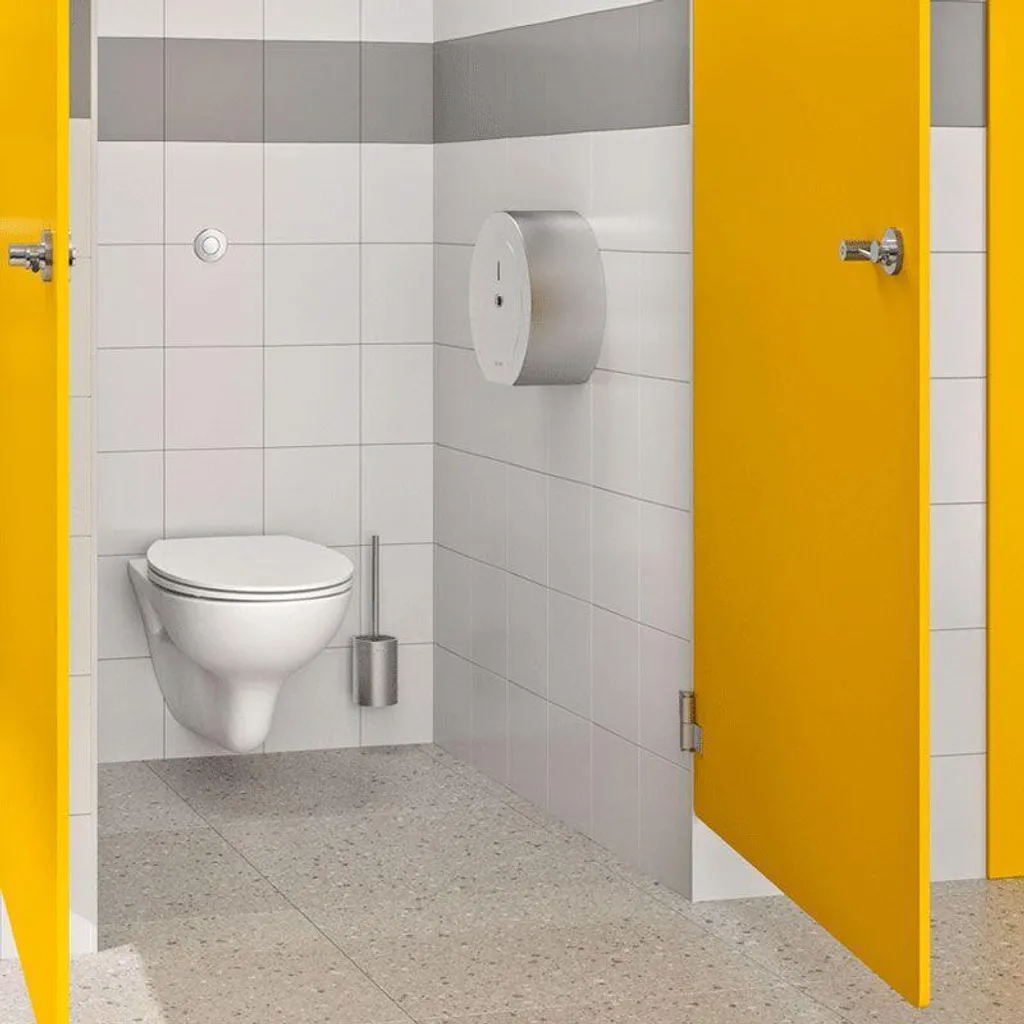 Portascopino WC Sospeso Delabie Acciaio Inox Spazzolato - Design 4048S