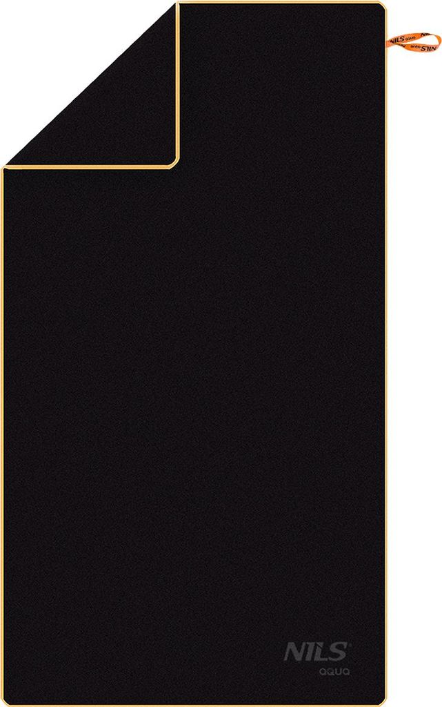 NAR12 SCHWARZE MIKROFASER-HANDTASCHE 180x100 cm NILS AQUA