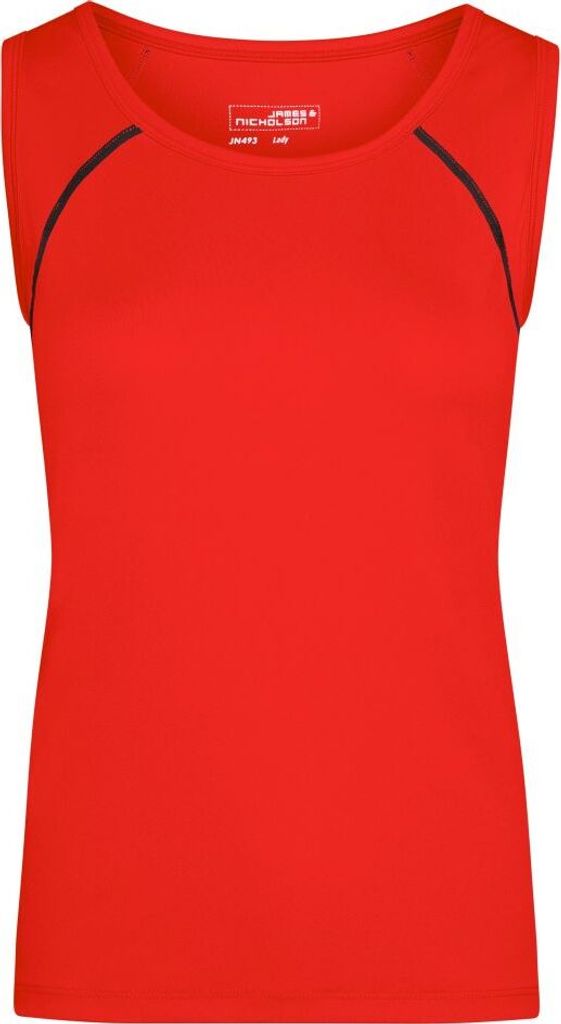Funktions-Top für Fitness und Sport bright-orange/black, Gr. M