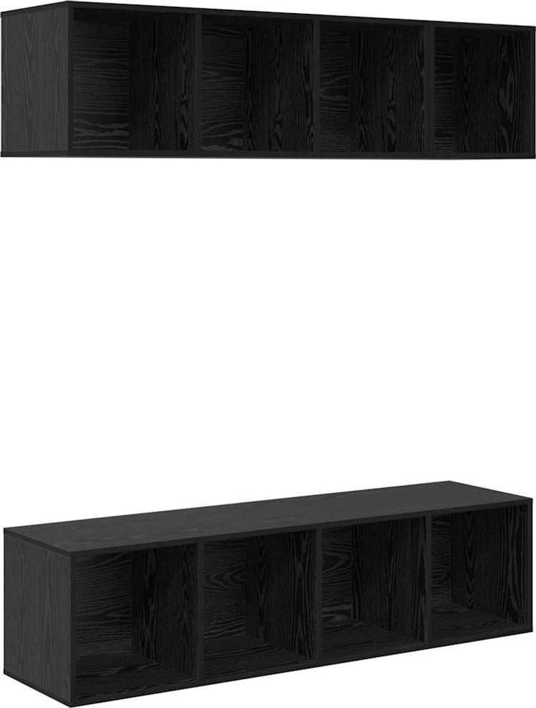 "SALE 2026"TV-Schrank, Fernsehtisch - CLORIS -set 3 pcs für Wohnzimmer - elegantes Design - TV-Lowboard - Schwarz Eichen-Optik Holzwerkstoff - TV-...