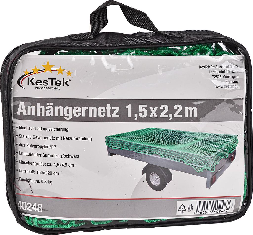 Anhängernetz 1,5 x 2,2 m