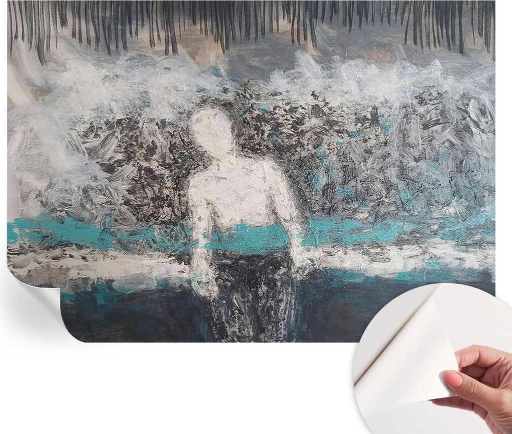 Selbstklebende Wandtapete - Dekorative Tapete für Wohnzimmer - Klebefolie für Wandbilder - Tapetenfolie für Wanddekoration - 208x146 cm - Geheim...