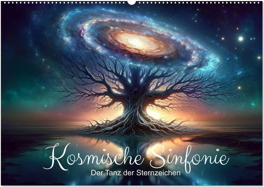 Kosmische Sinfonie: Der Tanz der Sternzeichen (Wandkalender 2026 DIN A2 quer), CALVENDO Monatskalender