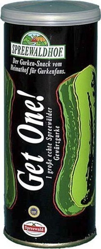 Gurken Snack Get One - Die Gewürzgurke aus der Dose (1 Produktbild 