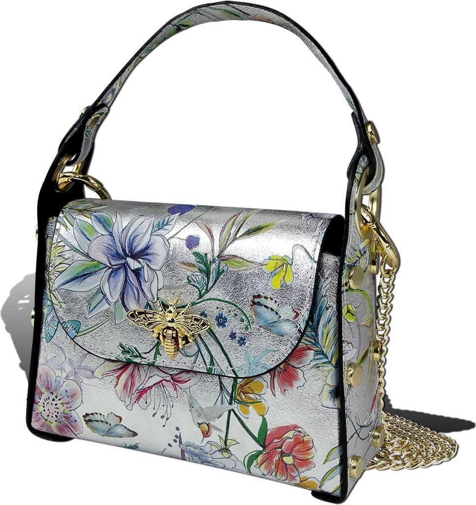 silber farbig Toscanto Tasche Leder D2OTT832UJF