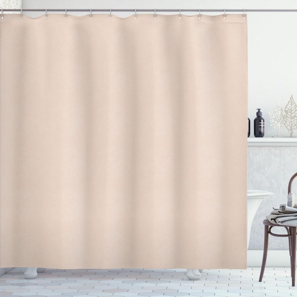 ABAKUHAUS neutrale Farbe Duschvorhang, Illustration von Simplistic gepunkteten Muster geometrischen Grund Retro Feels, 175 x 220 cm, Lachs
