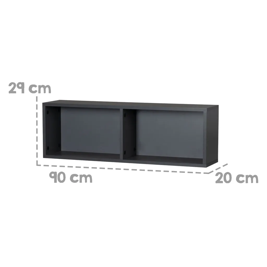 Étagère murale pour commode à langer roba anthracite - Rangement bébé - 3