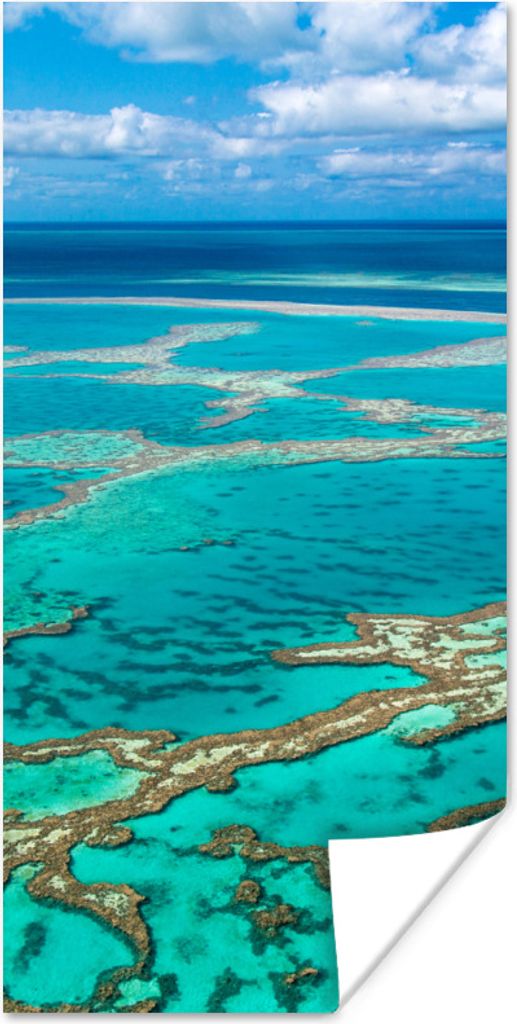 MuchoWow Poster Fotodruck Great Barrier Reef 60x120 cm - Wandschmuck