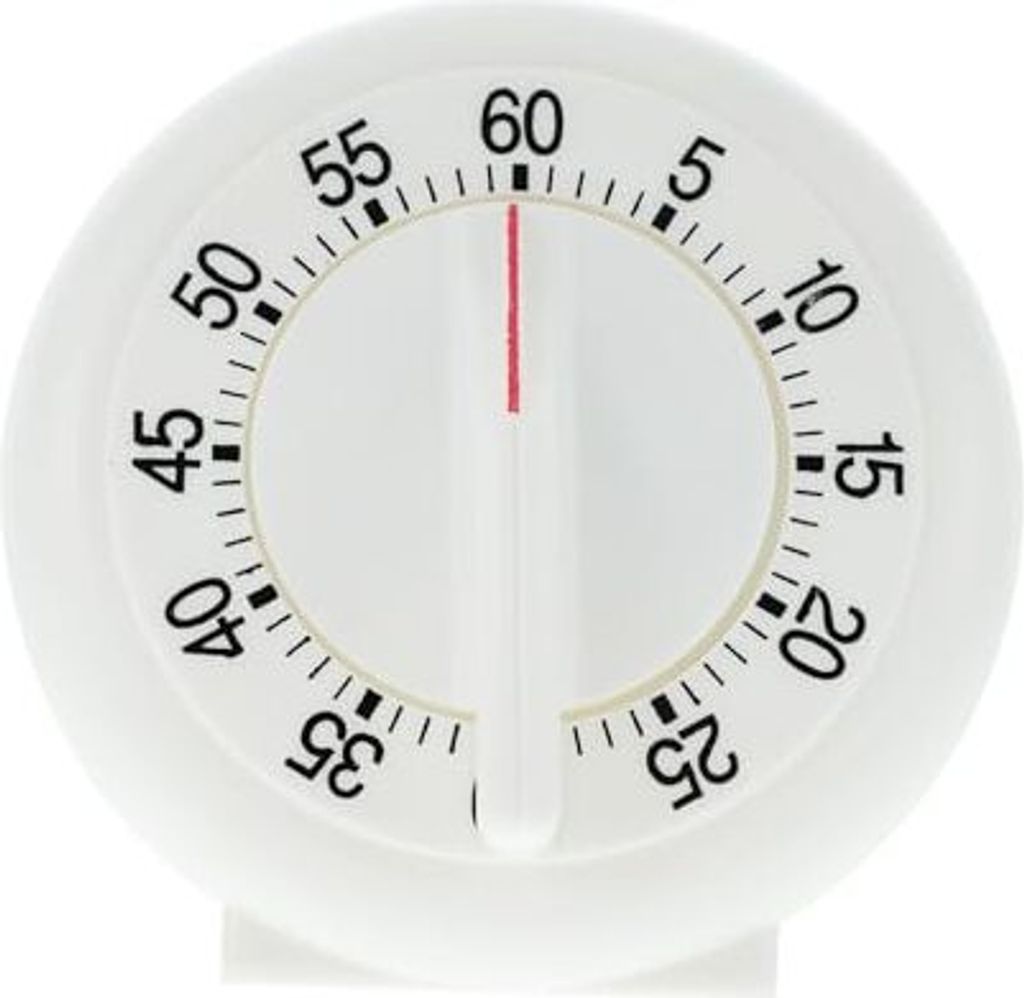 Ciieeo Timer Vintage Wecker Handbuch Ei Küche magnetisch mechanische weiße Kunststoff