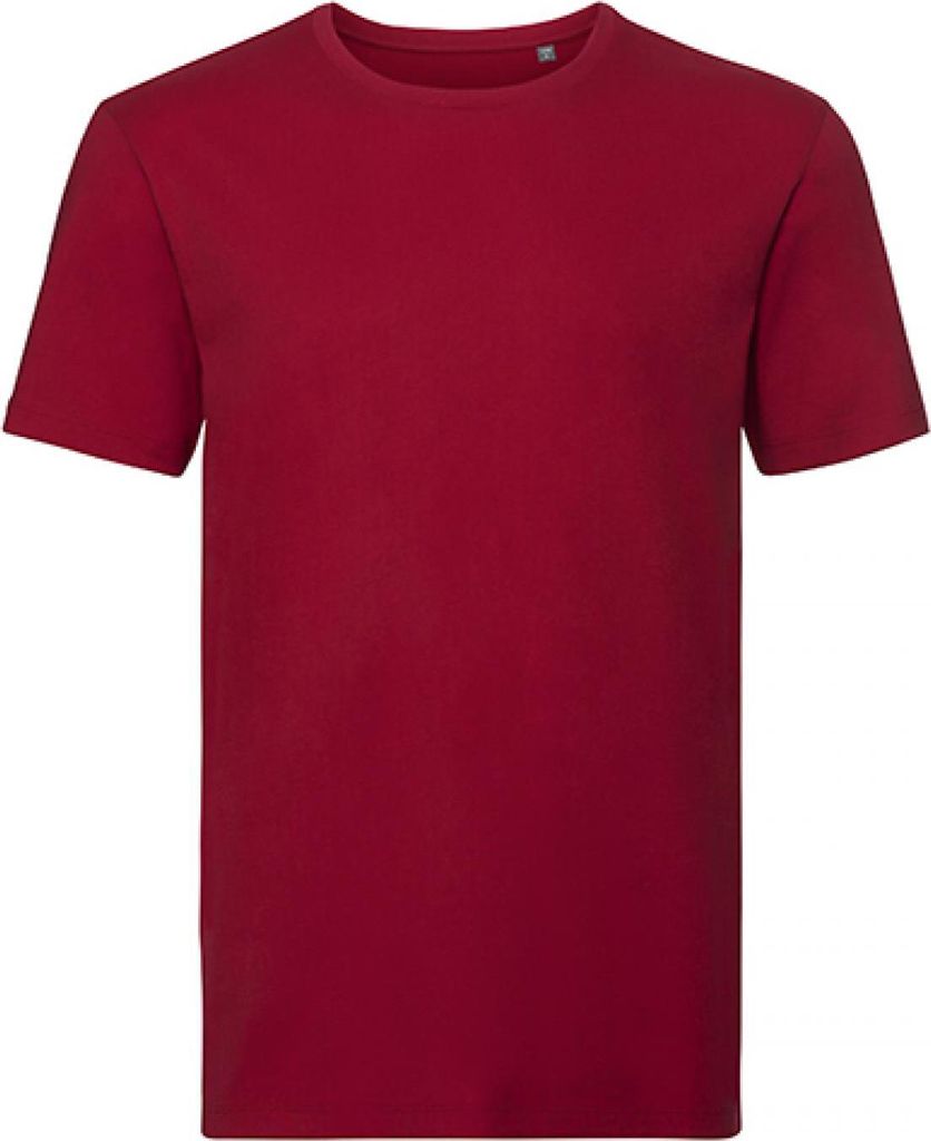 Russell R-108M-0 | Herren Authentic Tee Pure Organic, Single Jersey - Farbe: Classic Red - Größe: XS