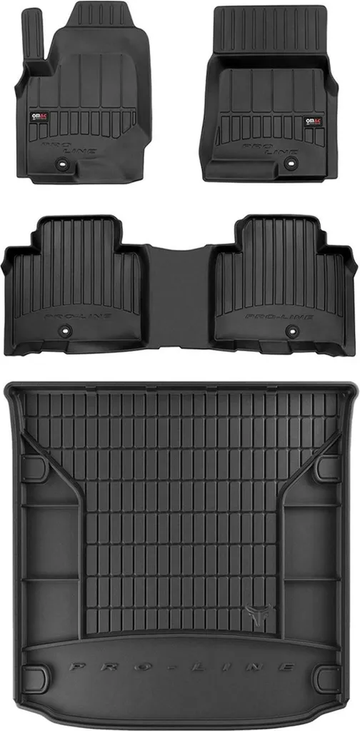 OMAC set di tappetini e rivestimenti per il bagagliaio per Ssangyong Rexton 2017-2025 gomma 4x