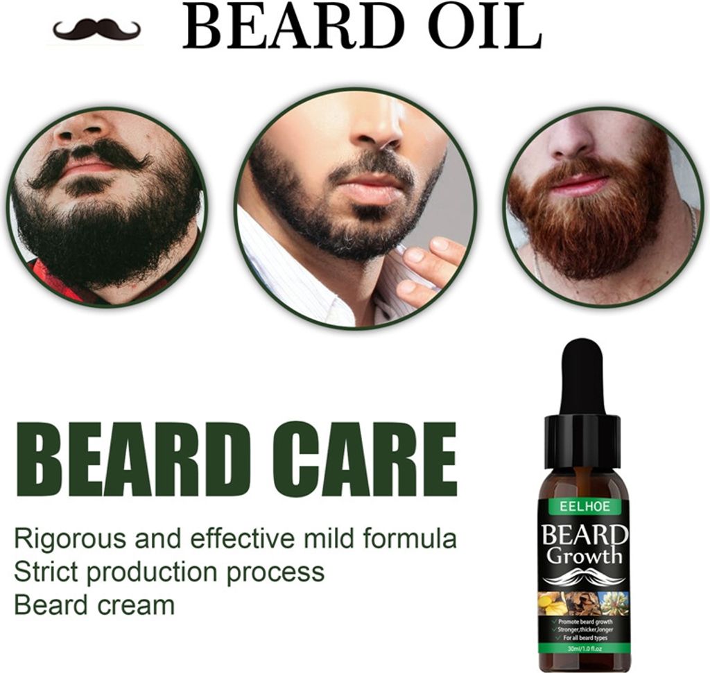 2 Stk 30ml Bartwachstumsöl, Bartwachstumsserum für Männer, Produktbild 5