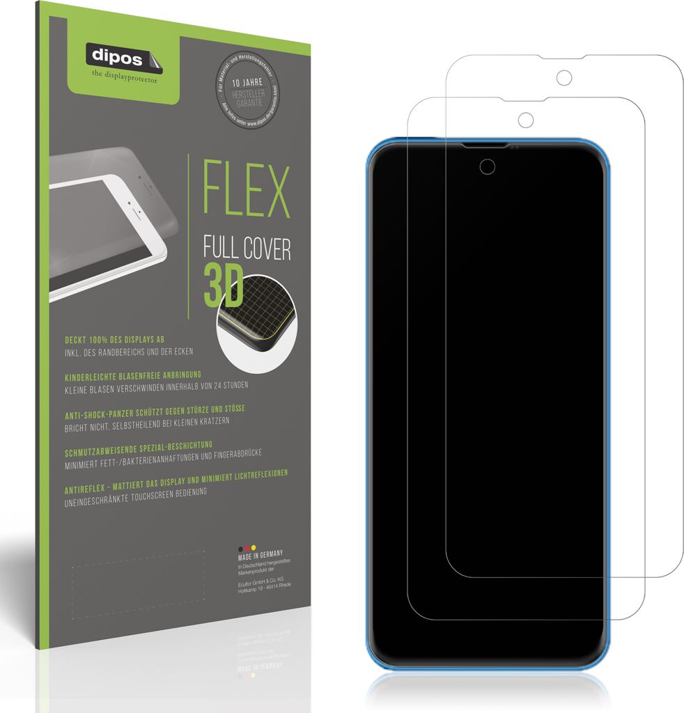 2x Full Cover Schutzfolie matt für Sunelan River X1 Produktbild 