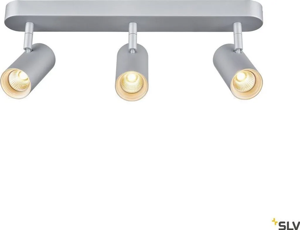 Luminaire de Plafond Gris NOBLO III SLV 1002978 pour Salon et Bureau