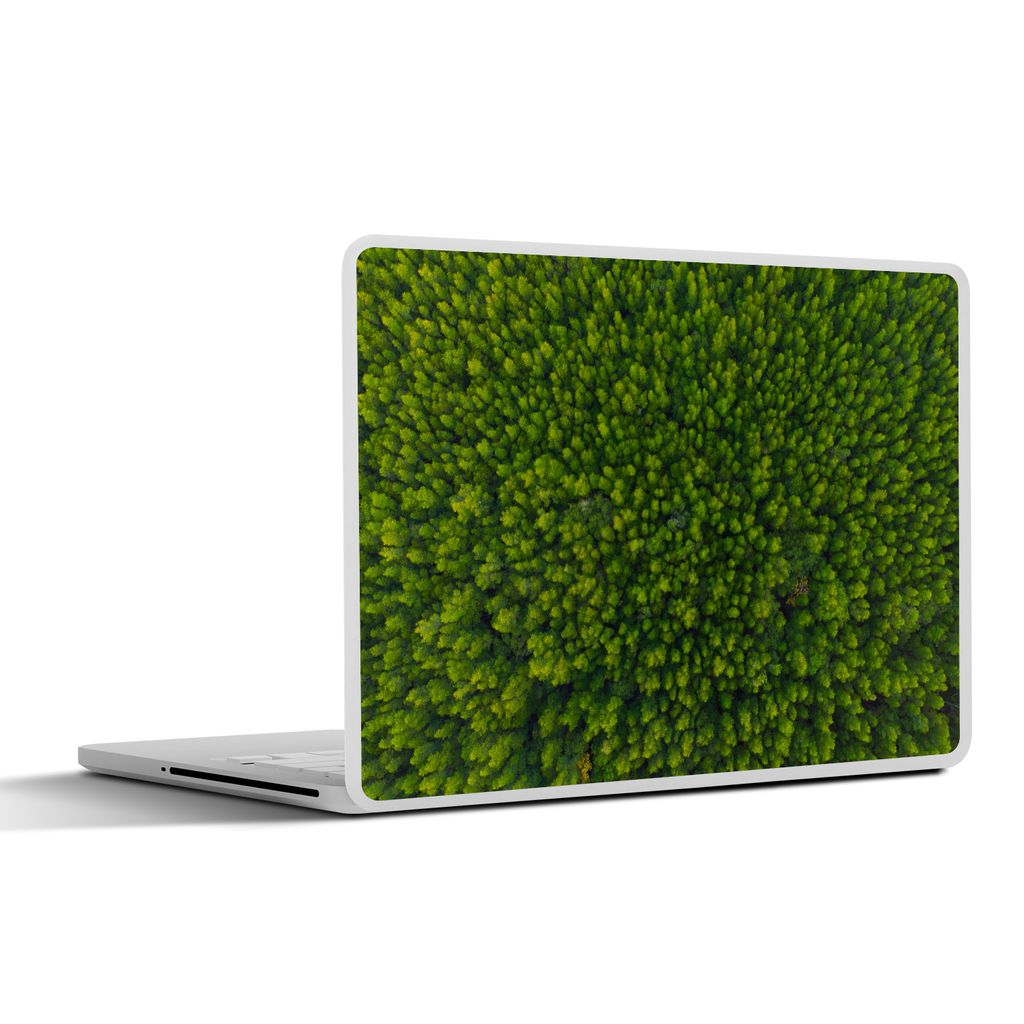 MuchoWow Laptop Aufkleber Sticker Cover Wald - Baum - Grün 40x30 cm - Laptop Dekoration - Selbstklebend