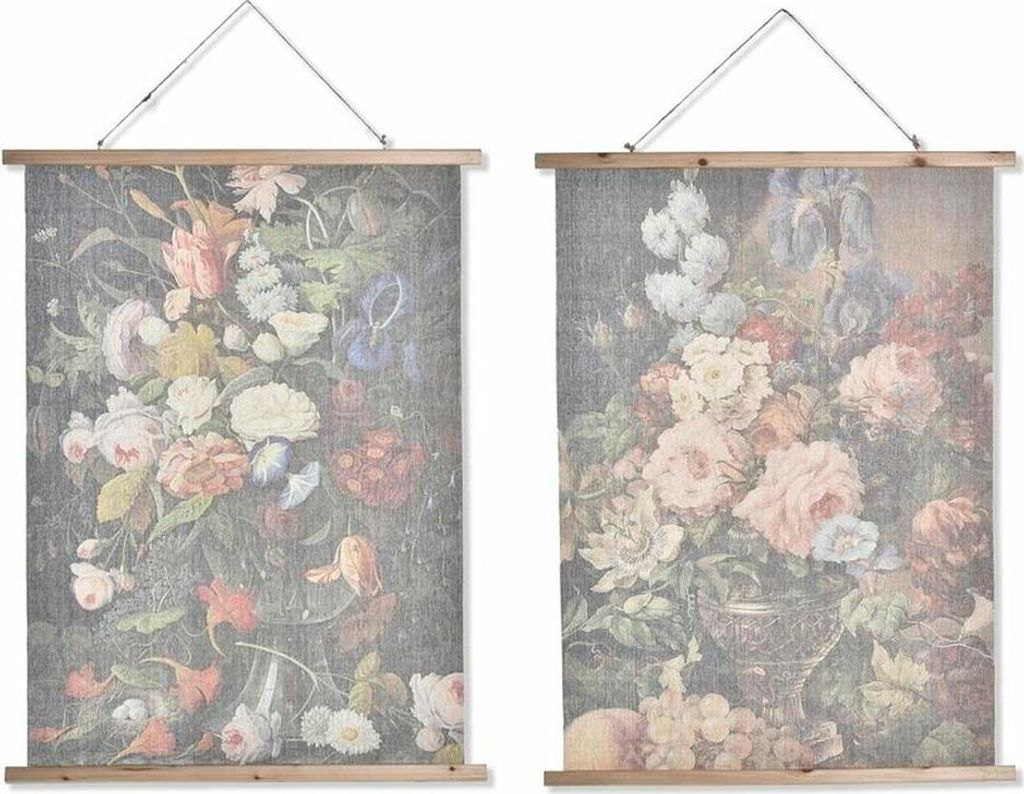 Leinwand DKD Home Decor Schnur Tanne 75 x 2 x 100 cm