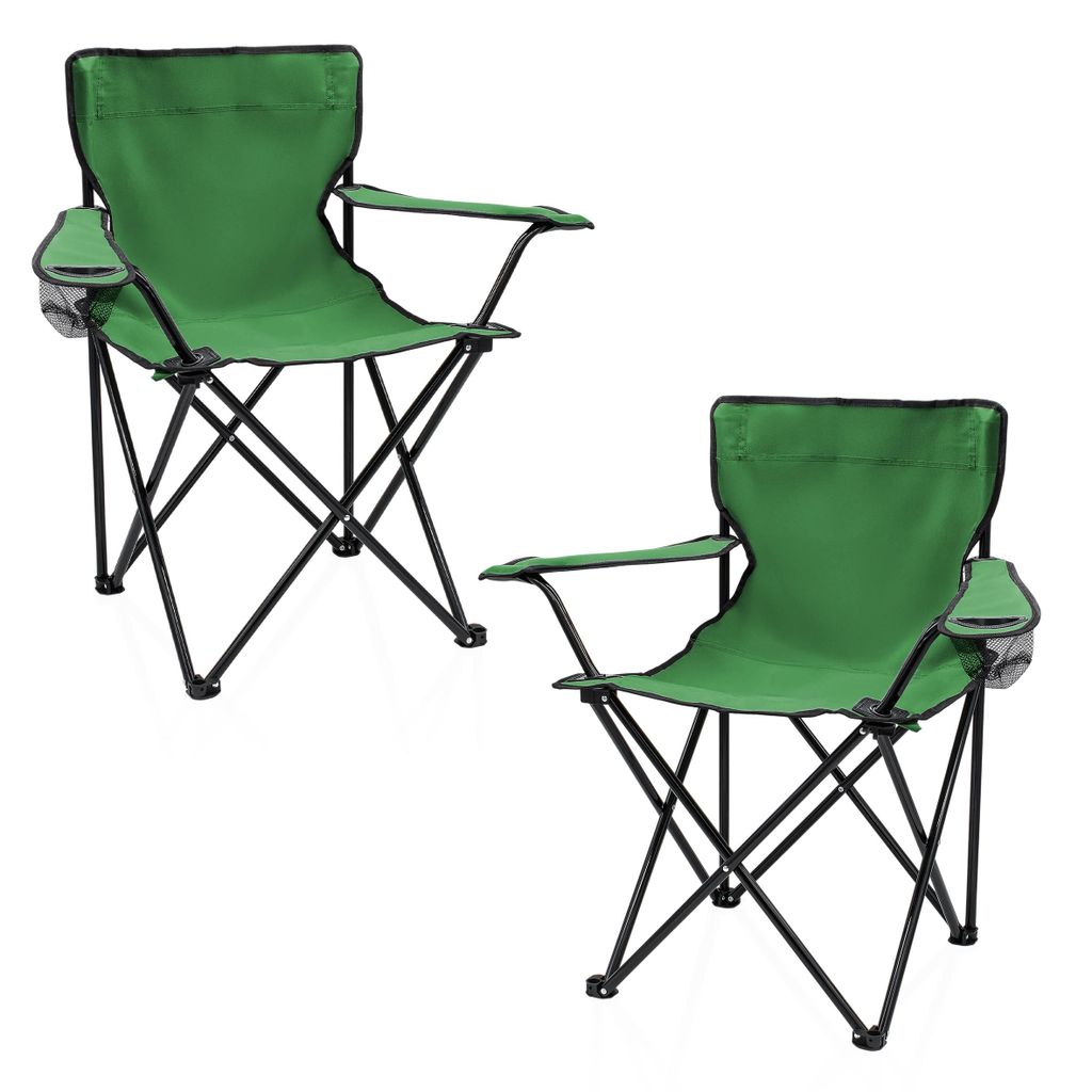 3.12 # Pack de 2 # Chaise de camping en vert - 2 pièces Image du produit 