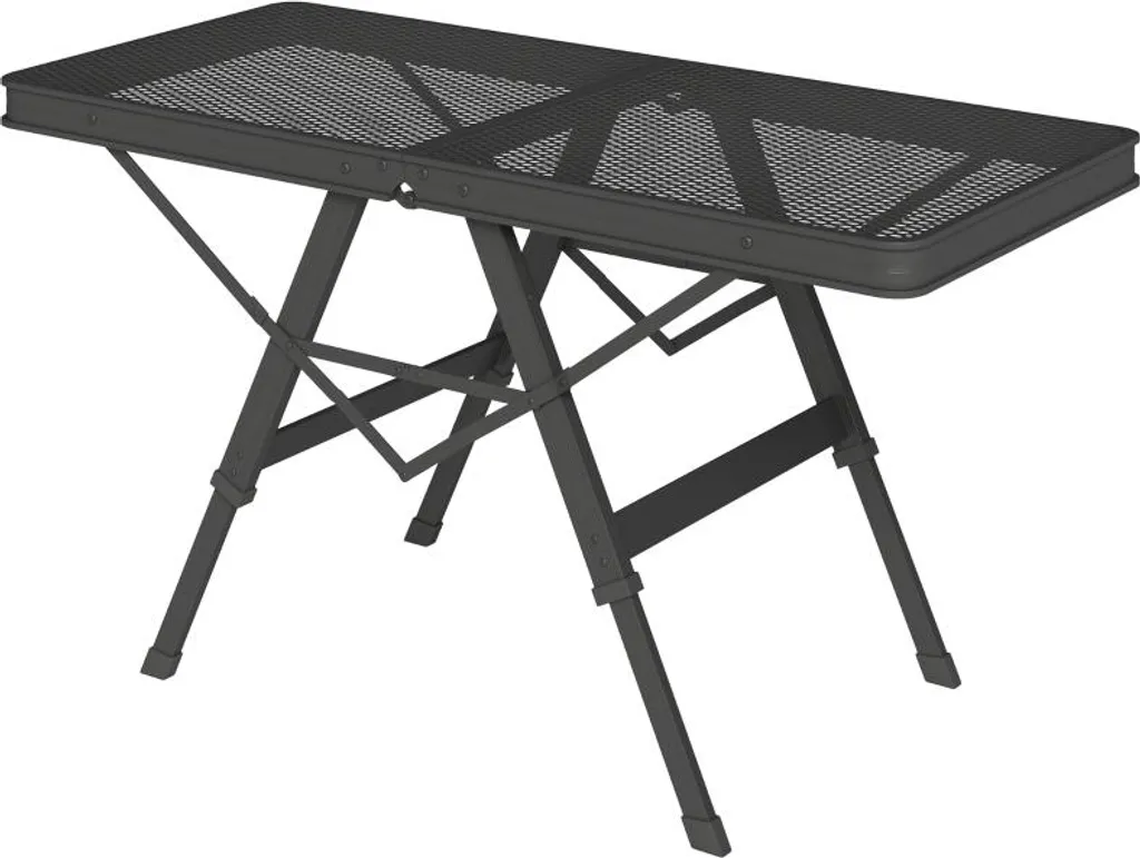 Table de Camping Légère et Stable - Table Pliante Anti-Rouille Noire