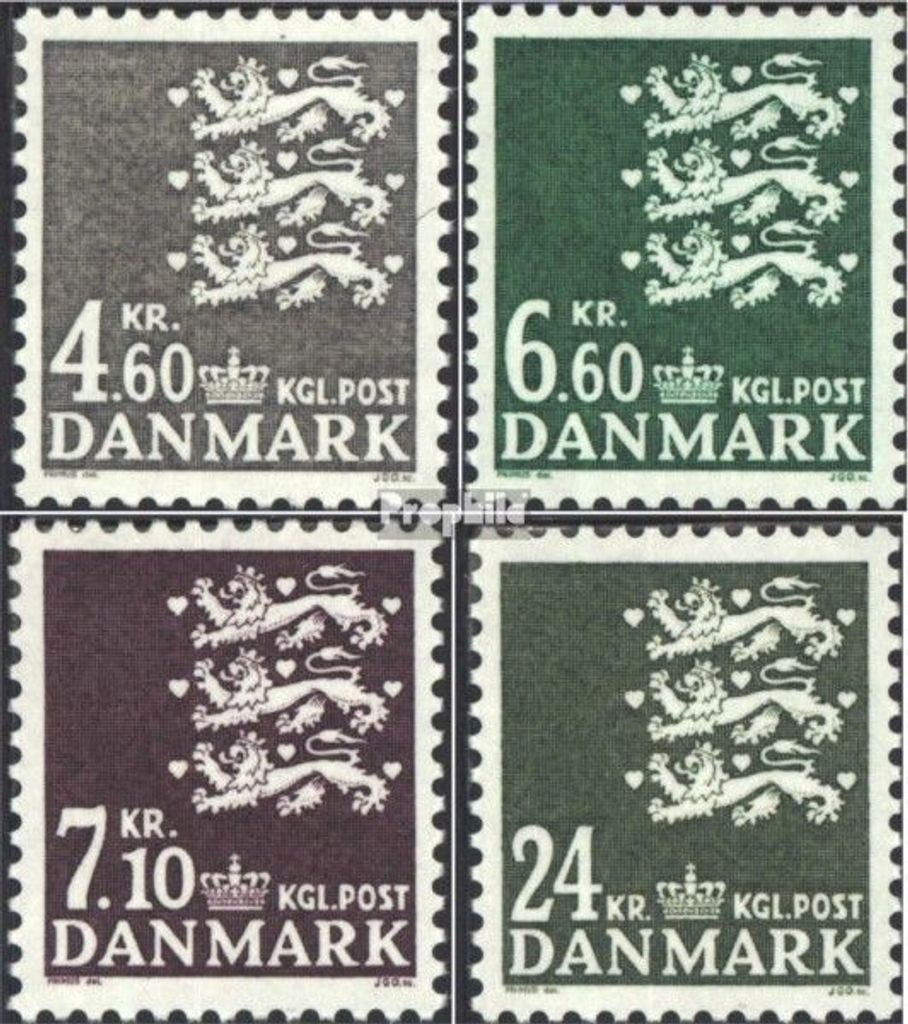 Briefmarken Dänemark 1988 Mi 910-913 (kompl.Ausg.) postfrisch kl. Reichswappen