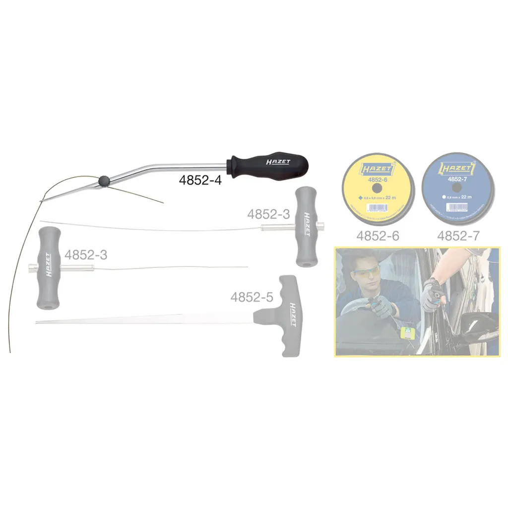 Support de contre-appui Hazet 4852-4A pour remplacement de vitres - 2
