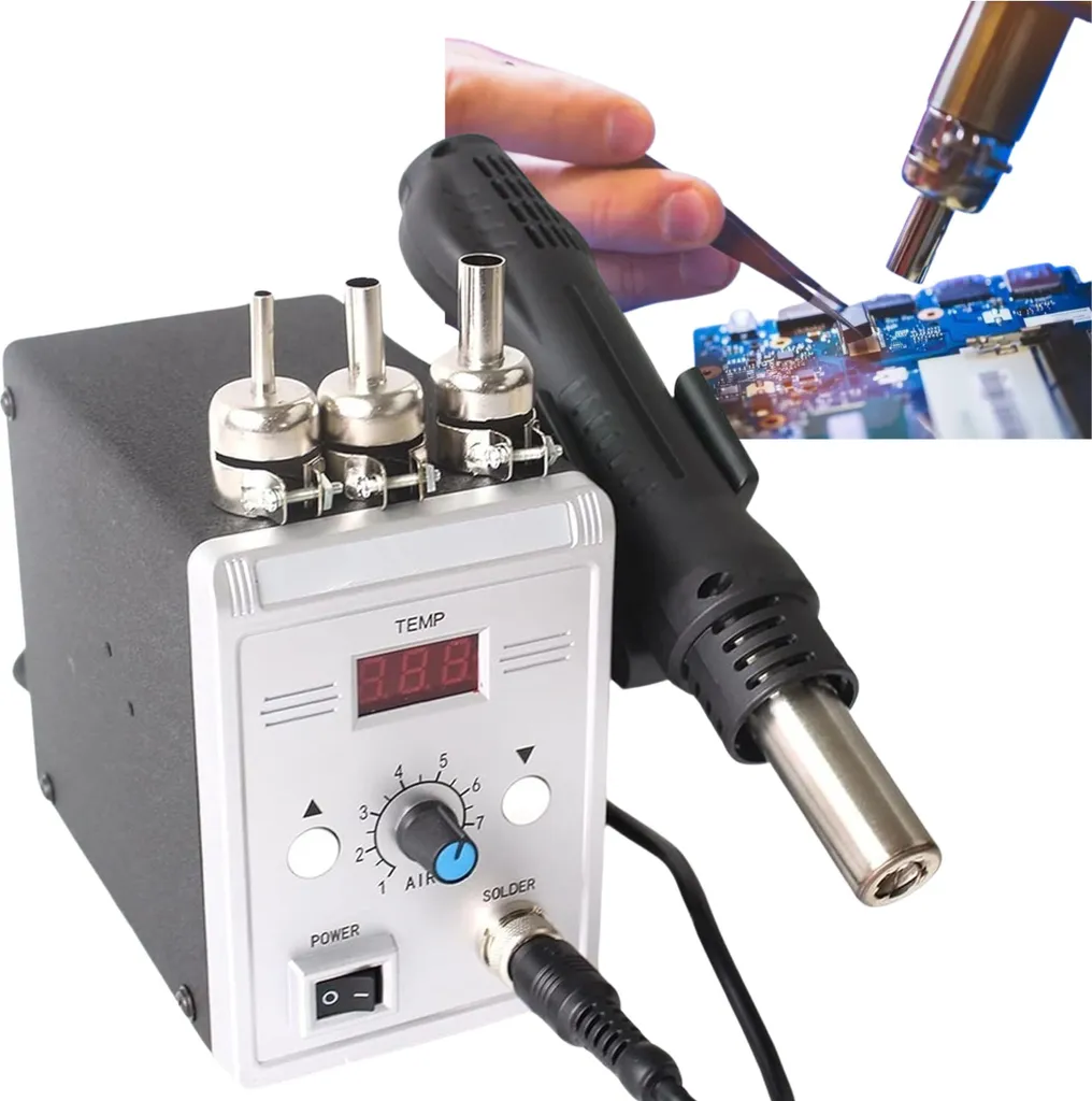 Solution soudure plastique efficace : station air chaud 700W réglable - 9