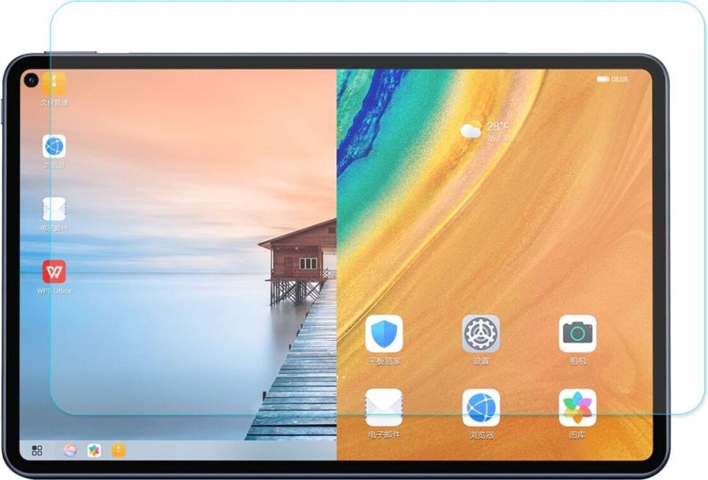 Huawei MatePad Pro 10.8 Displayglas 9H Verbundglas Panzer Produktbild 