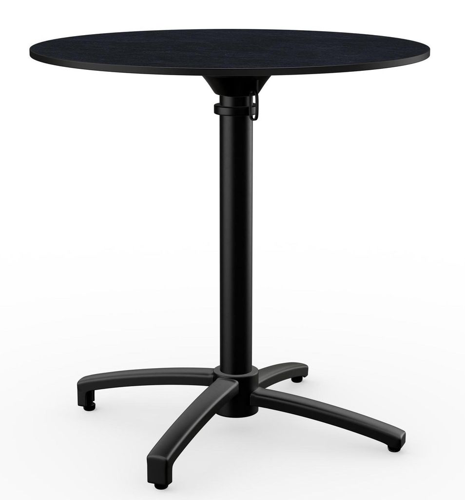 Gastro Terrassentisch Rene | HPL Compact Grafit Schiefer | Ø 70 cm | Germany | Outdoor Tisch