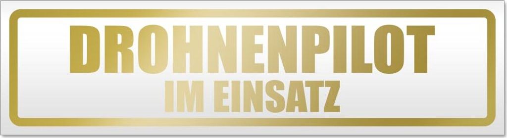 Drohnenpilot Im Einsatz Magnetschild Schild magnetisch