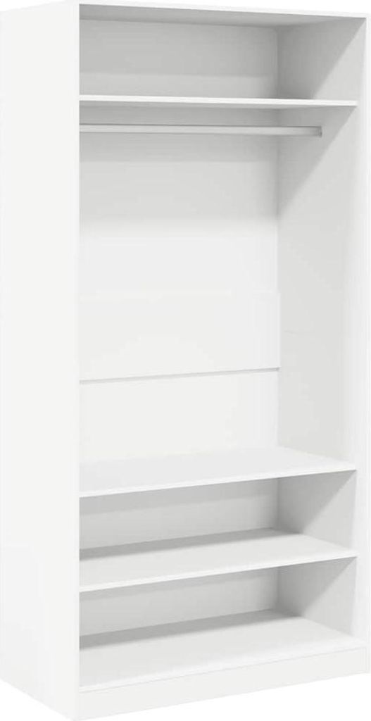 vidaXL Szafa biała 100×50×200 cm Materiał drewnopochodny Zdjęcie produktu 