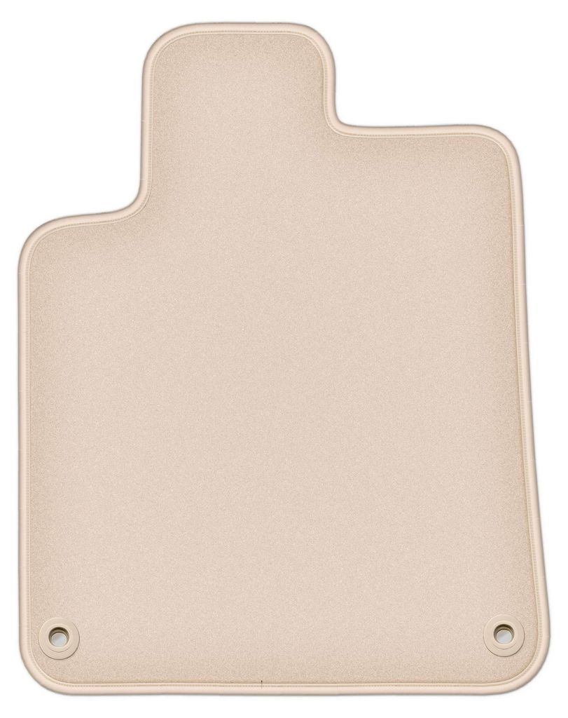 DURBAN Beige Velours-Fahrerfußmatte für Peugeot 407 Coupé, Limousine, Kombi, Kombi (2004-2011)