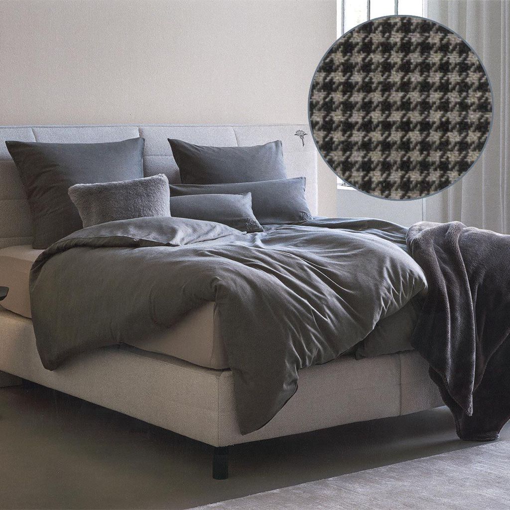 JOOP! Soft-Flanell Bettwäsche-Garnitur Soft Farbe Stone Größe 155x200+80x80