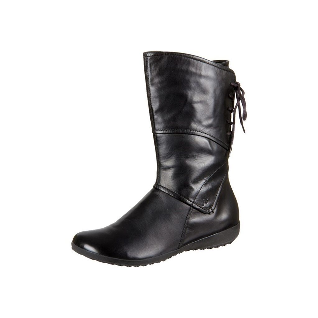 A single black boot is shown against a white background.