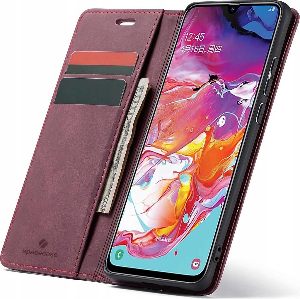 Spacecase Geldbörse Galaxy A70 rot