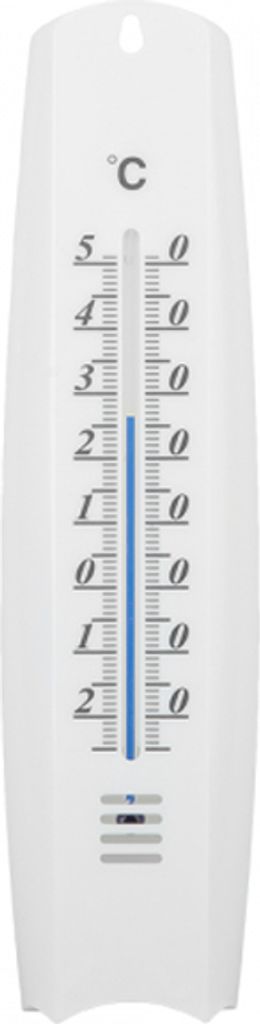 Außenfensterthermometer, Kunststoff weiß, -25/50 Grad Celsius, Länge 26 cm