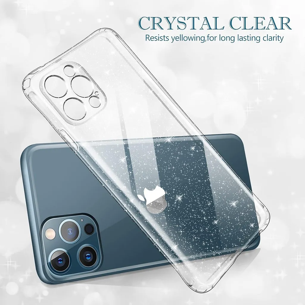 Custodia Crystal Gloss iPhone 12 Pro con Doppio Vetro Temperato 9H - 3