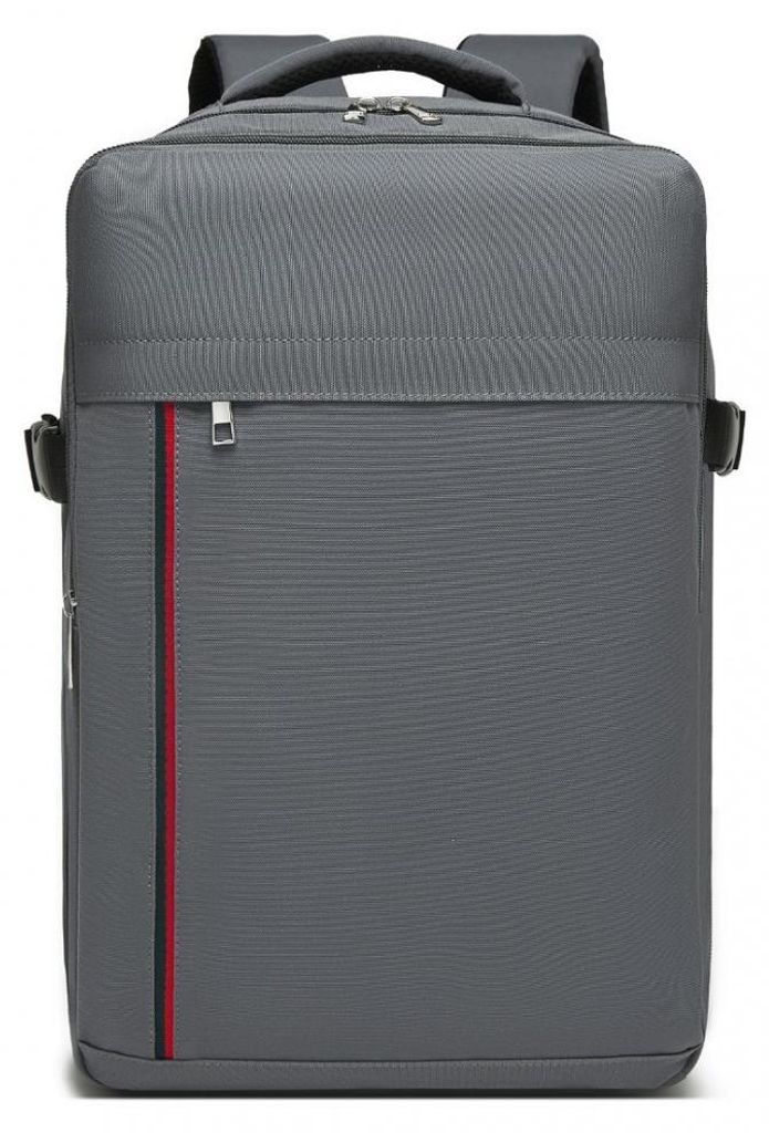 Grau Kabinenrucksack 40x30x20 für Ryanair & Wizz Air, Handgepäck Rucksack, Flugzeug Rucksack, Reiserucksack für Damen und Herren, Rosso