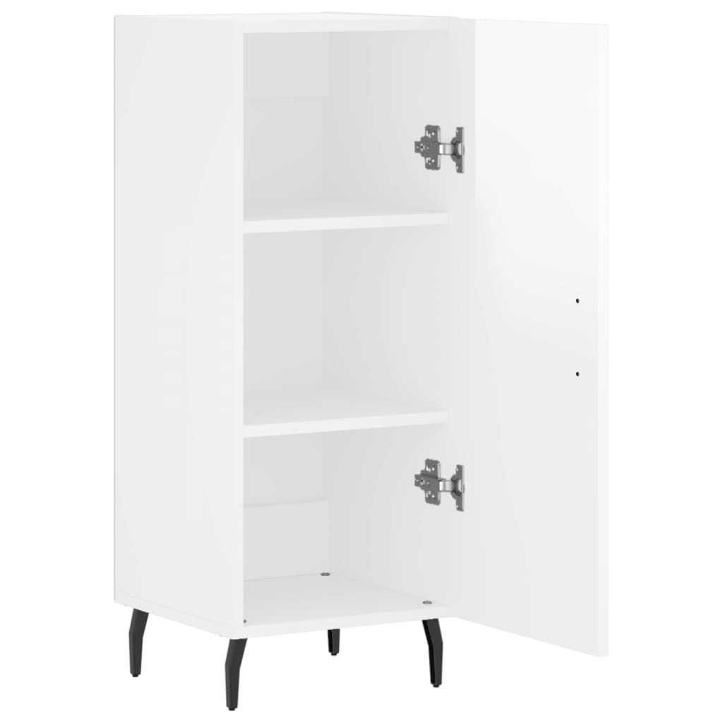 vidaXL Kredens biały wysoki połysk 34,5x34x90 cm materiał Zdjęcie produktu 5