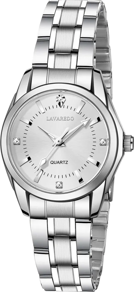 Elegante orologio da donna dal design classico, preciso movimento al quarzo giapponese, resistente bracciale in acciaio inossidabile, comodo da indossare, impermeabile per l'uso quotidiano