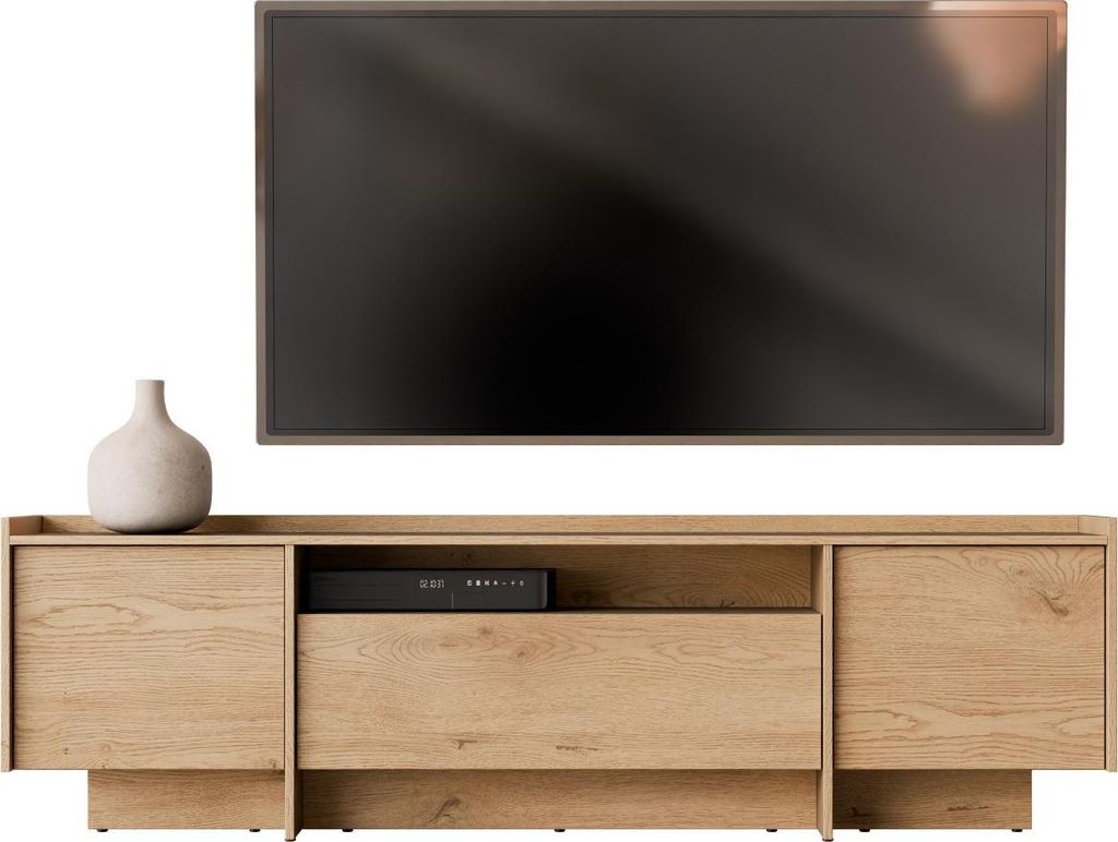 MIRJAN24 TV-Lowboard Japandi, TV-Schrank mit zwei Drehtüren Produktbild 