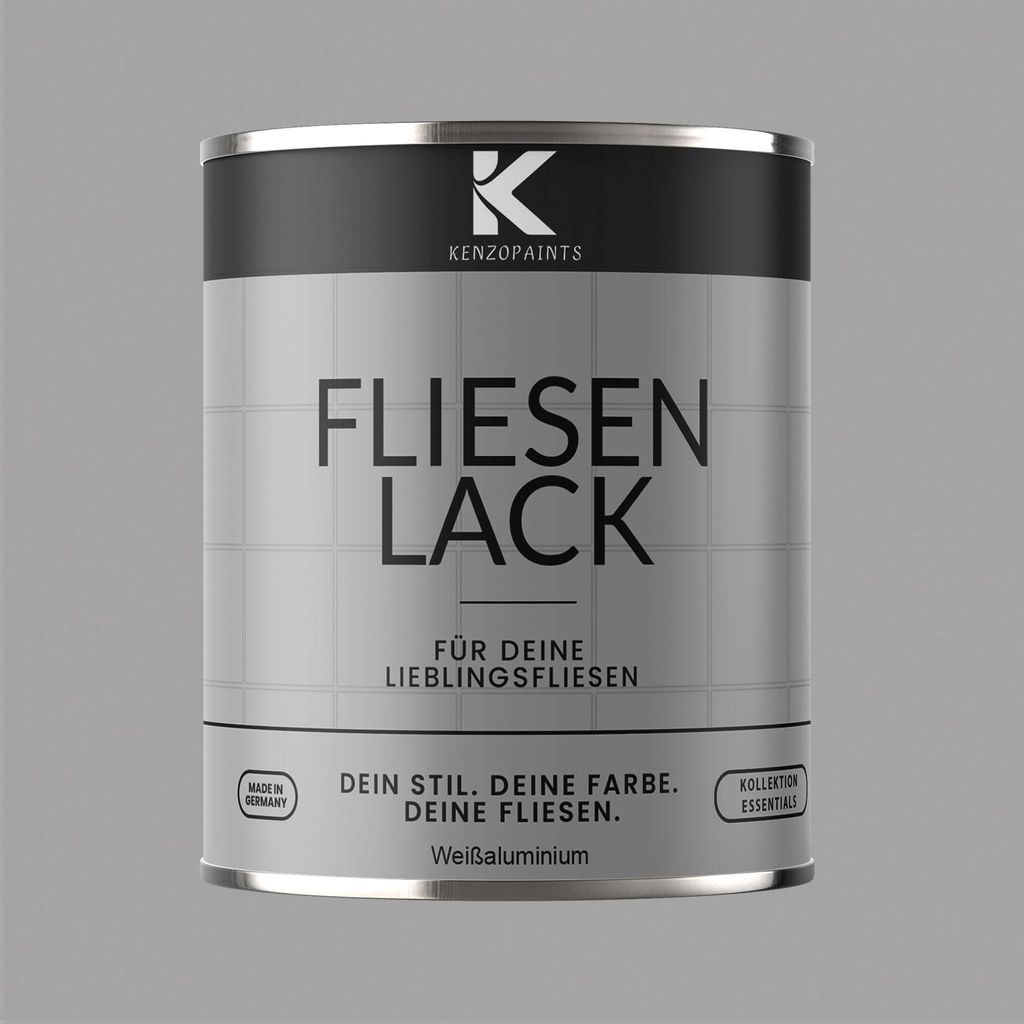 Kenzopaints 750ml Fliesenlack Fliesenfarbe - Weißaluminium Produktbild 