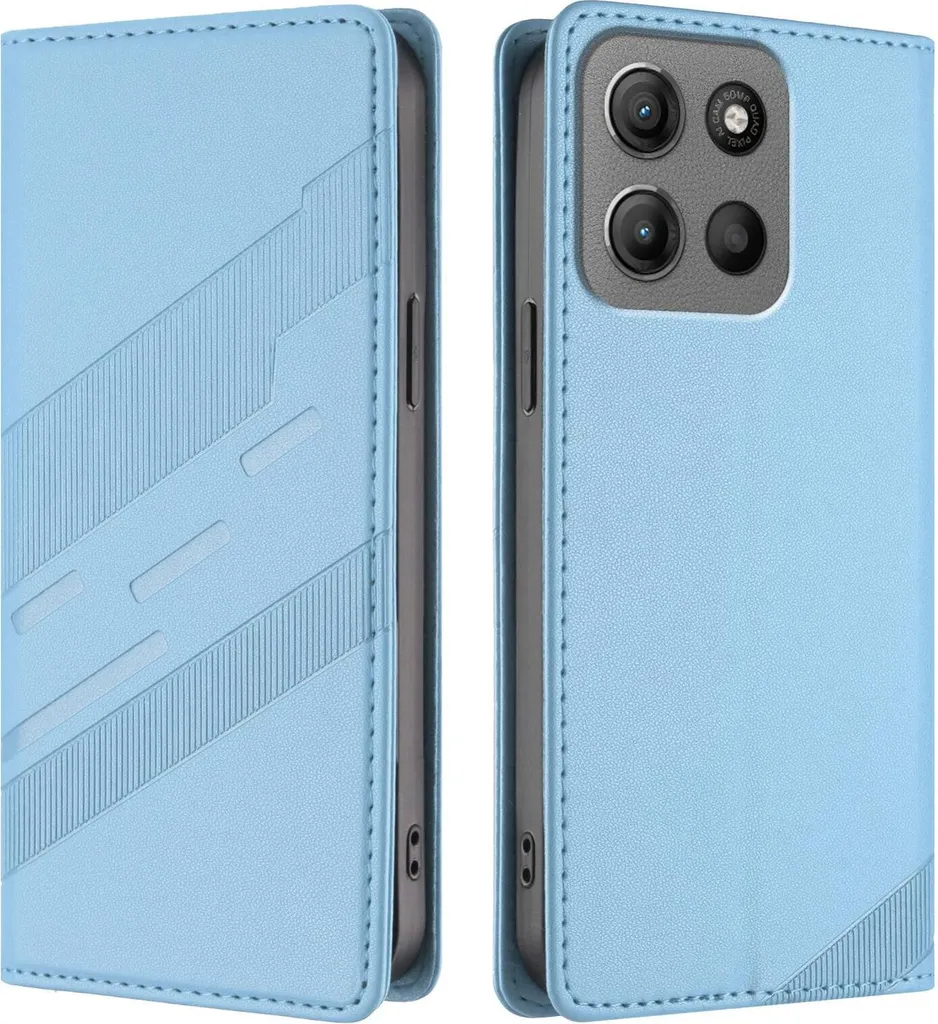 Custodia Portafoglio Motorola Moto G15 / G15 Power - Cover Blu Chiaro