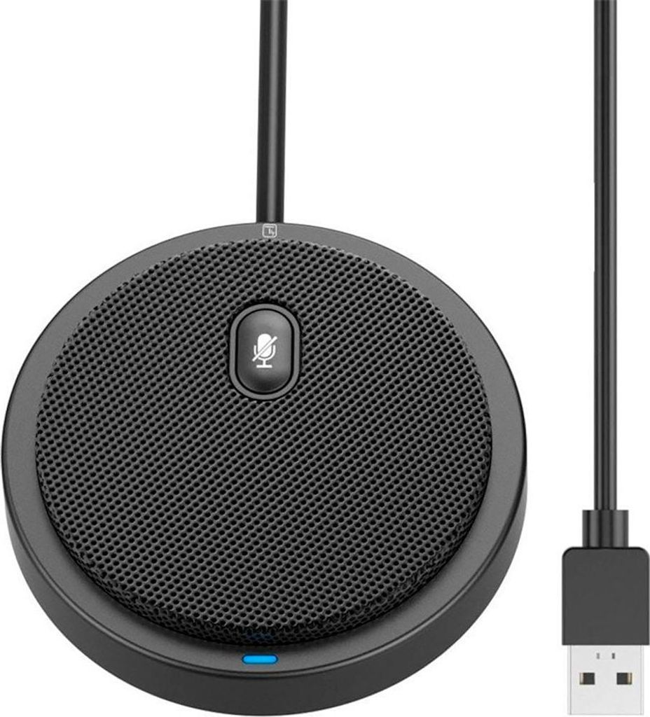 360 USB 2.0 Omnidirectional Conference Microphone with Mute