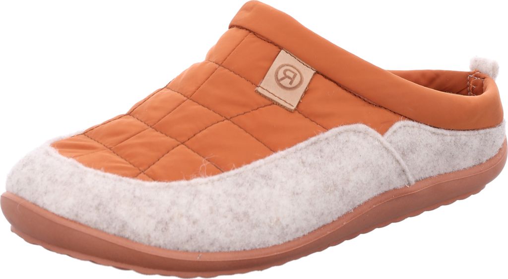 Rohde Damen Pantoffel Hausschuh Filz herausnehmbare Einlagen Perugia 2022, Größe:38 EU, Farbe:Orange