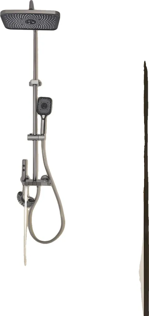 Set de douche ciel de pluie 29x19 cm en acier inox haute qualité