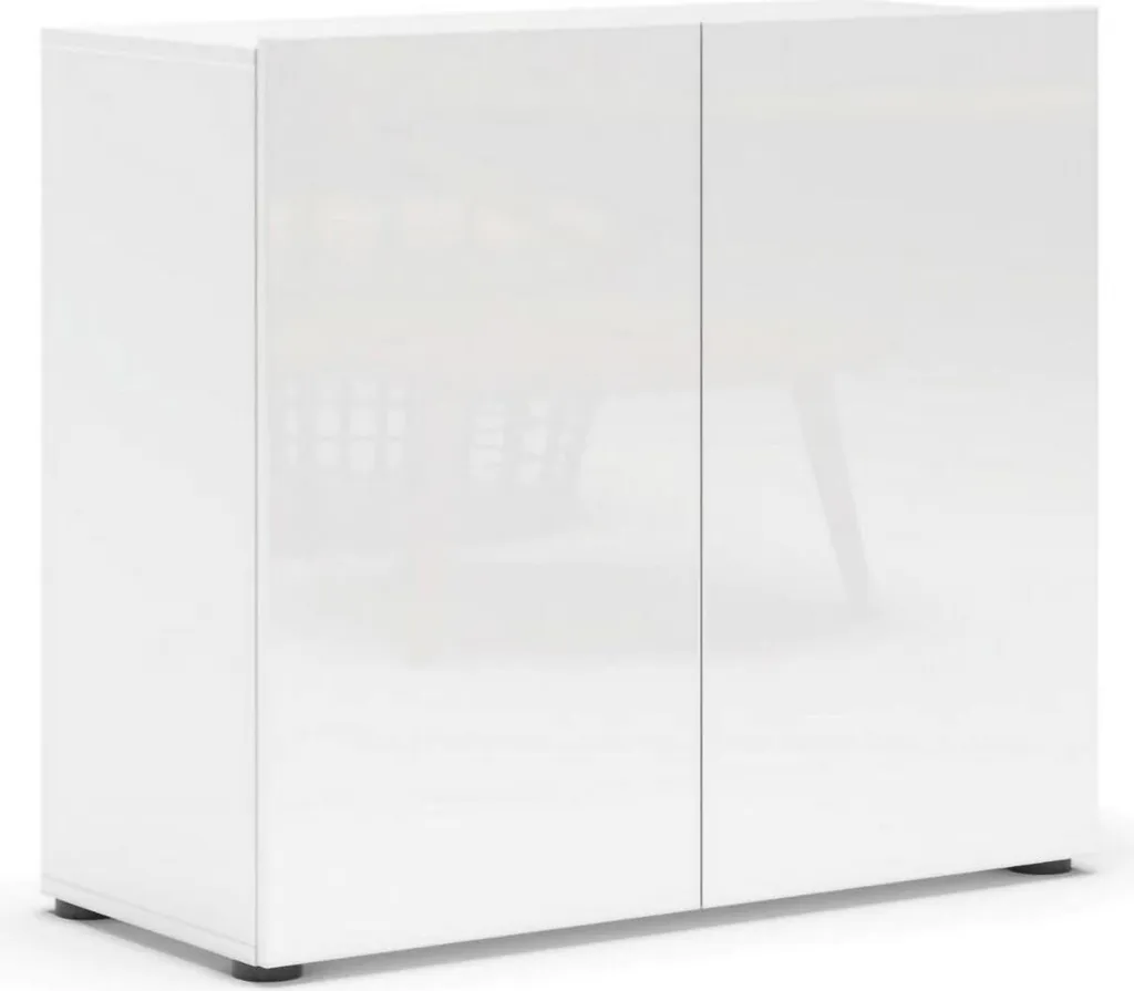 Buffet Bas Ortoclasio : Rangez Tout en Style - Meuble Italien Blanc 90 cm