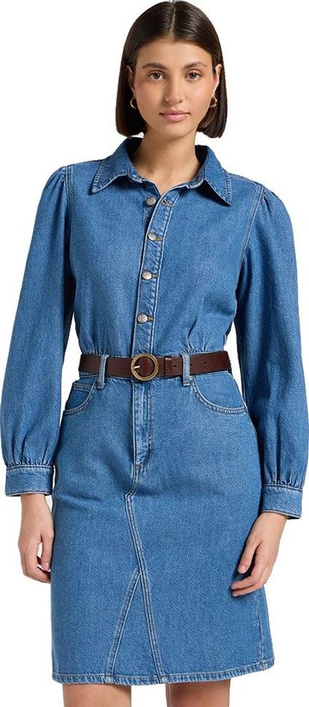 Lee | Langarm-Jeanskleid für Damen, Blau, Größe L