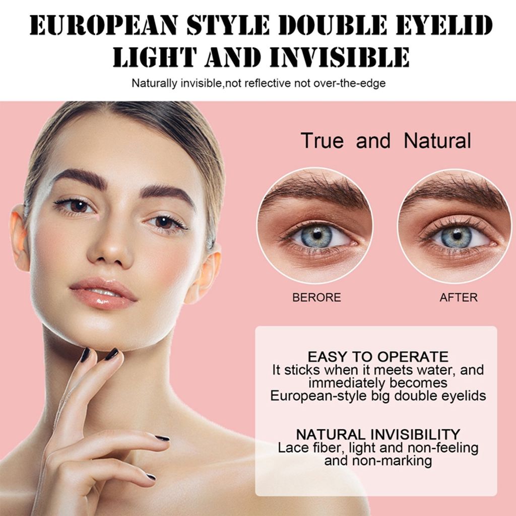 Kaufe Augen Wasserdichtes, natürliches Make-up-Werkzeug, doppelt  gefaltetes, ultra-unsichtbares Augenlid-Lifting-Klebeband, Augenlid- Aufkleber