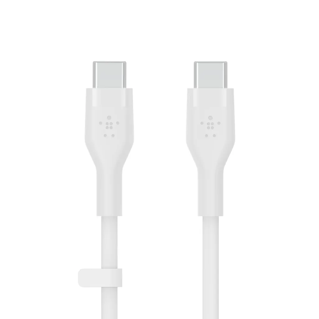 Cavo Belkin USB-C 1M Twin Pack Bianco Silicone - Anti-Groviglio 25K Bends