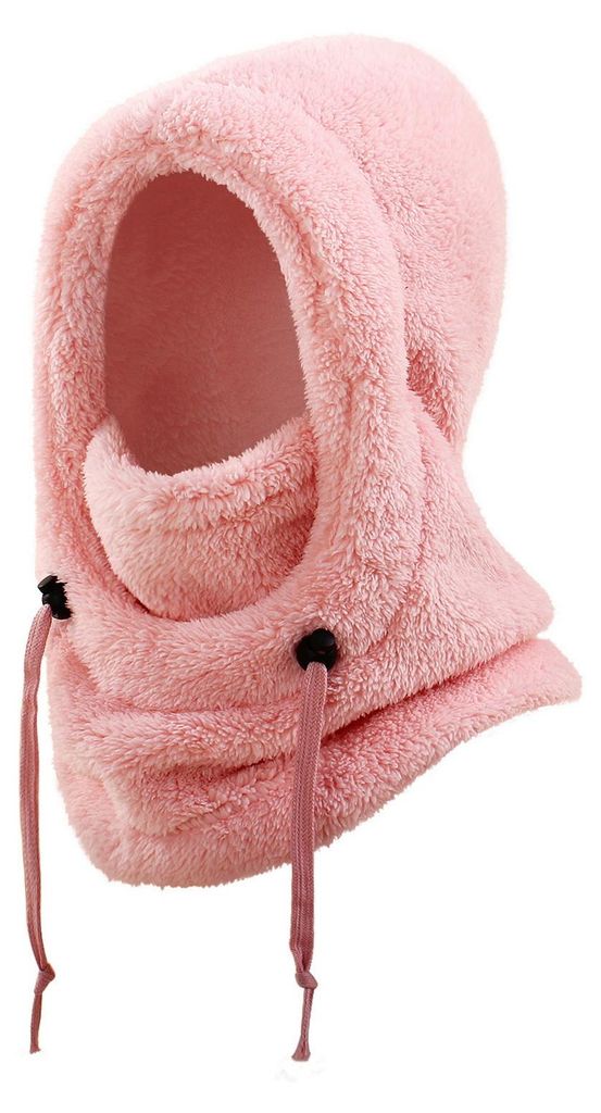 3-in-1 Skimütze für Kinder: Winddichter, flauschiger Gesichtsschutz, warmer Kapuzenschal und Halswärmer – Kopfbedeckung für Wintersportarten ...