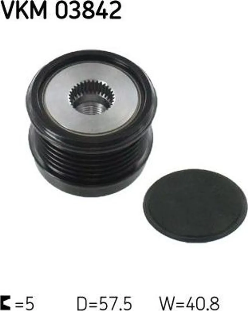 Roue libre d'alternateur SKF VKM 03842 compatible Classe C et GLC